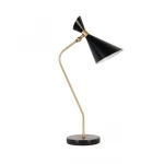 Metal Style Simple Design Desk Reading Lamp with Long Cable Switch on Table Light