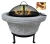 Import MGO Garden Wood Burning BBQ Outdoor Fire Pits Free sampleCustom Size Steel Fire Bowl with Screen and Cover from China