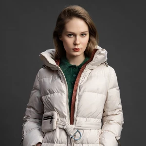 Mid-LengthnWomen Hooded 95% Long Thick Winter Light Duck Down Jacket Light Down Jacket