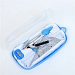 Midi school supplies math drawing compass geometry set with compass eraser sharpener 3.5 inch pencil and rulers