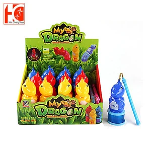 mini cartoon dinosaur plastic toy lantern flashing light-up toys for kids
