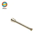 Mini Chrome Plated Brass Smoking Snuff Pipes