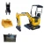 Import mini digger CE/EPA/EURO 5 China wholesale compact mini excavator 1 ton prices with thumb bucket for sale from China