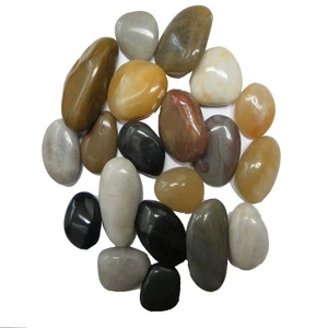 mix natural landscaping colored crushed natural pebble stone