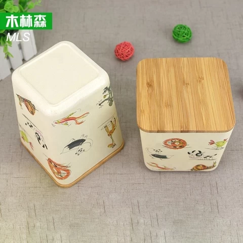 MLS food containing box bamboo fiber seal box