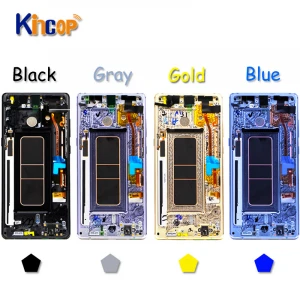 Mobile Phone lcds for Galaxy Note4 5 7 FE 8 9 10 10+ 20ultra lcd display digitizer with touch screen assembly with frame