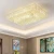 Import Modern Hotel Restaurant Decorate Surface Mount Large Fancy Crystal Ceiling Light with Square Round from China