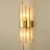 Import modern indoor wall light bedside lamp luxury led lamps gold vintage crystal wall lamp from China