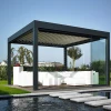 Modern Motorized Opening Roof Waterproof Aluminum Carport Gazebo Bioclimatic Garden Pergola
