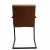 Import modern wholesale restaurant french style Vintage Retro sillas Industrial cognac leather dining chair with metal frame from China