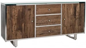 Modern Wooden Sideboard Sleeper Wood Recycle Wood Sideboard New Design Sideboard