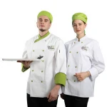 Moisture wicking  cotton  Restaurant  chef Uniform  Bar Staff Work Uniforms with embroidery