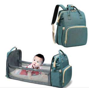 mommy diaper bag backpack Convertible Travel Baby Bag diaper backpack for baby bed
