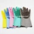 Import Morezhome Kitchen Household Amazon hot Reusable Silicone Gloves with Wash Scrubber Heat Resistant Silicone Dishwashing Glove from China
