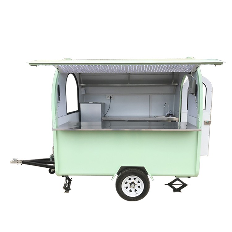 Multipurpose Commercial Snack Food Cart with mobile kitchen machine