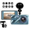 n-car 4 inch dashcam front and rear dual HD 1080P with reversing video dash cam