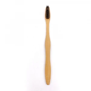 Natural bamboo tooth brush with nylon hair eco friendly tooth brush