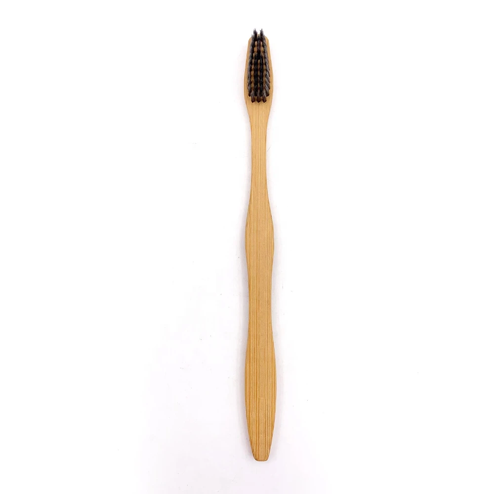 Natural bamboo tooth brush with nylon hair eco friendly tooth brush