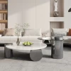 Nesting Shape High End Stainless Steel Coffee Table Sectional Special Offer Modern Center Table Fashion Waiting Room Tables