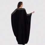 New Arab Elegant Loose Abaya Kaftan Islamic Fashion Muslim Dress Clothing