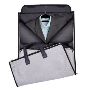 New Arrival Men&#x27;s 2 In 1 Garment Bag Duffle Business Travel Portable Suit &amp; Jacket Foldable Bag