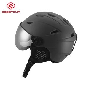 New arrivals ski helmet with visor/ adult ski helmets for winter sports