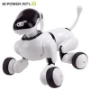 New Battery Operation Smart white dog Robot Toy 360 Degree Rotation Dancing Robot