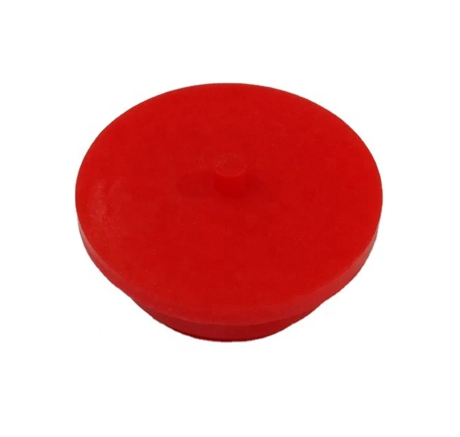 New customized red silicone rubber caps compress molded rubber caps silicone rubber cover