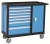 Import new design 8 drawer blue movable tool trolley from China