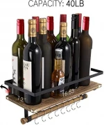 New Design Rustic Wood Wall Storage Floating Shelves Wall Mounted