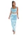 Import New Design Sexy Sleeveless Bandage Dress Tight-fitting Two-piece Slim Tie-Dye Dresses For Women from China