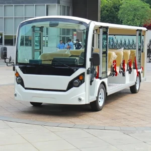 New Electric Vehicle Sightseeing Bus 96V 23 Seat Tourist Sightseeing Bus Electric with Lithium Battery
