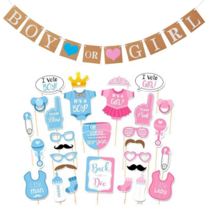 New Gender Reveal Party Set Factory Custom Gender Reveal Party Baby Shower Decoration Supplies