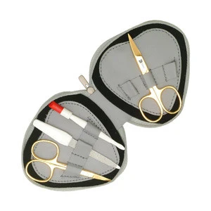 New Handy Leather Packing Manicure Set Kit For Finger Nail Cutting Men Manicure Set For Travel Souvenir