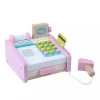 New hottest children mini wooden cashier machine toy for pretend