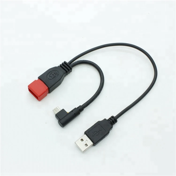 New Micro USB Male To USB Female Host OTG Cable + USB Power Cable Y Splitter Connector Cable Adapter