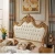 Import New model bedroom furniture antique luxury royal leather headboard bedroom Furniture Set from China