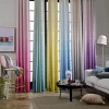New Product Comfortable Design Faux Linen Ready Made Solid Color Sheer Curtains For Hotel