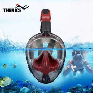 new product ideas 2020  swim equipment diving mask face snorkel mask with ear pressure balance function