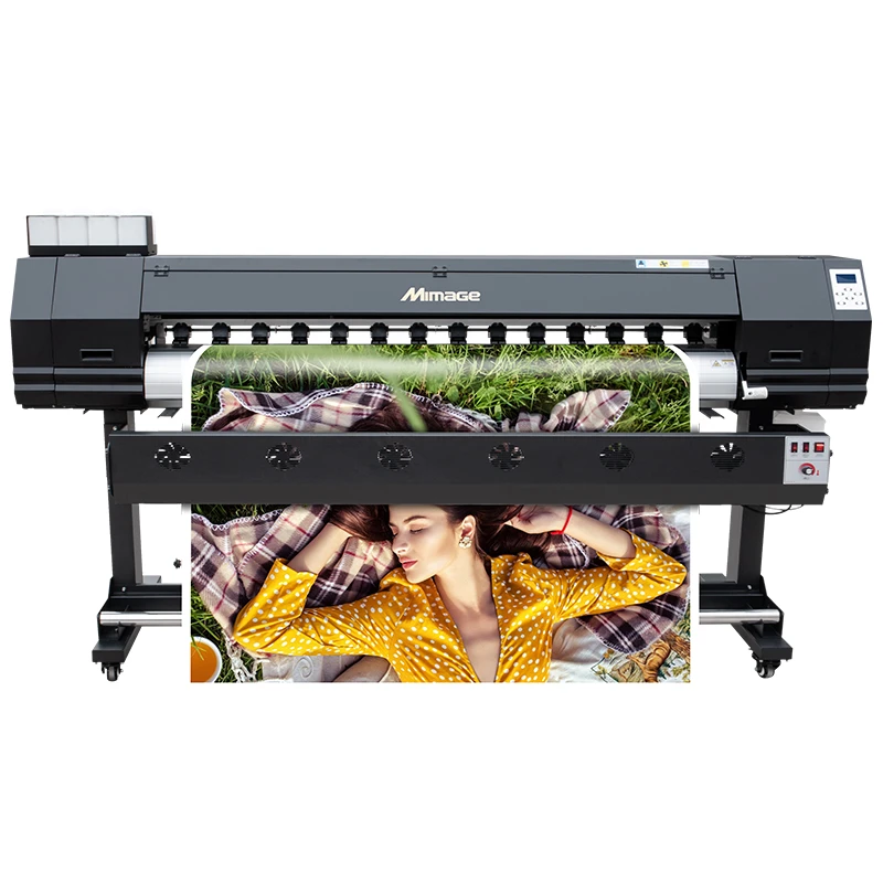 New update type 1.8m 6ft wide format Eco solvent printer and cutter printing machine price