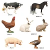 New wholesale cheap small plastic farm animal toy set