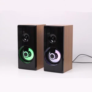 New Wired Speaker Stereo LED Music Player Subwoofer Loud speaker for Laptop PC