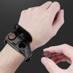 Newest Heart Rate Fitness Tracker Blood Pressure Monitor SmartWatch with dual Earphone M1 smart watch