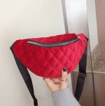 Newest Plush Fur Waist Bag For Winter Fanny Pack Waist Bag With High Quality
