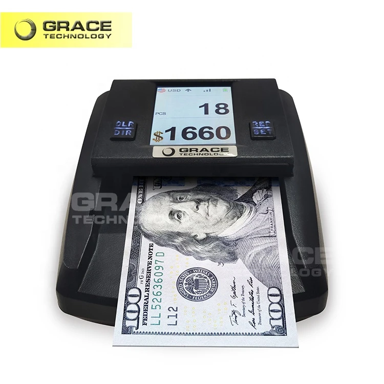 Newest Sale Small counterfeit money detector machine Portable Money Counter Counterfeit Detector Supplier