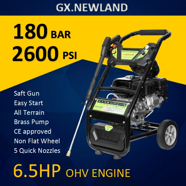 Newland 180Bar 2600 Psi 9 Lpm 2.4Gpm Household Wash Water Jet Spray Clean Machine Car High Pressure Cleaner