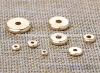 NHTZ-2 Wholesale Flat Disc Rondelle Spacer Beads Metal Coin beads hot bracelet jewelry finding supplies