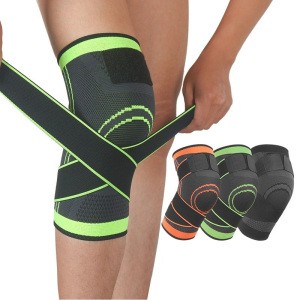 Non-Slip Knee Brace Fitness Compression Sleeve Outdoor Sports Knee Support Elastic Breathable Running Basketball Knee Protector