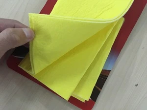 Nonwoven PU coated synthetic chamois car exterior surface wash cloth
