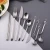 Import Nordic commercial stainless steel cutlery flatware matte gold colored silverware spoon fork set dinner knife flatware from China